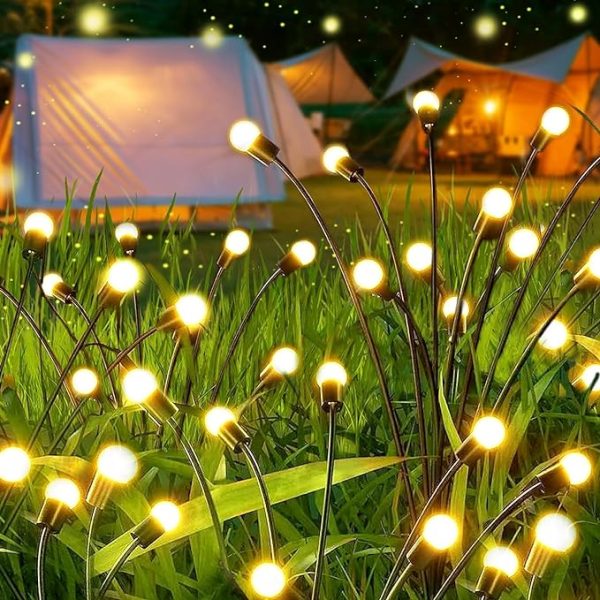 Solar Firefly LED Lights - Waterproof Outdoor Garden Decor