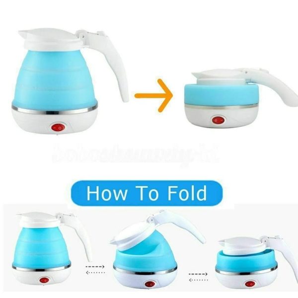 Portable Folding Electric Kettle (Random Color)