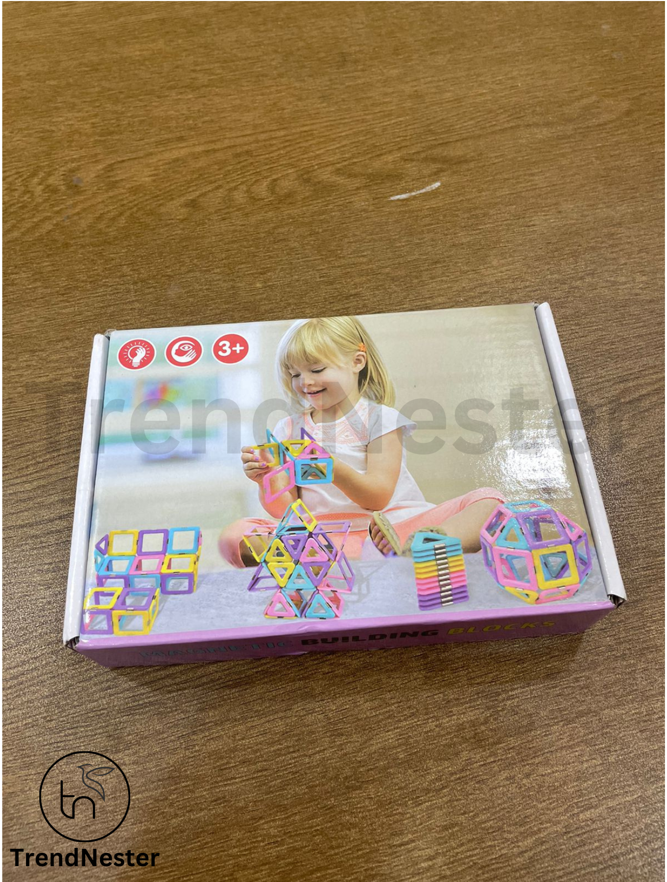 Magnetic Construction Block Set for Kids (40 Blocks)