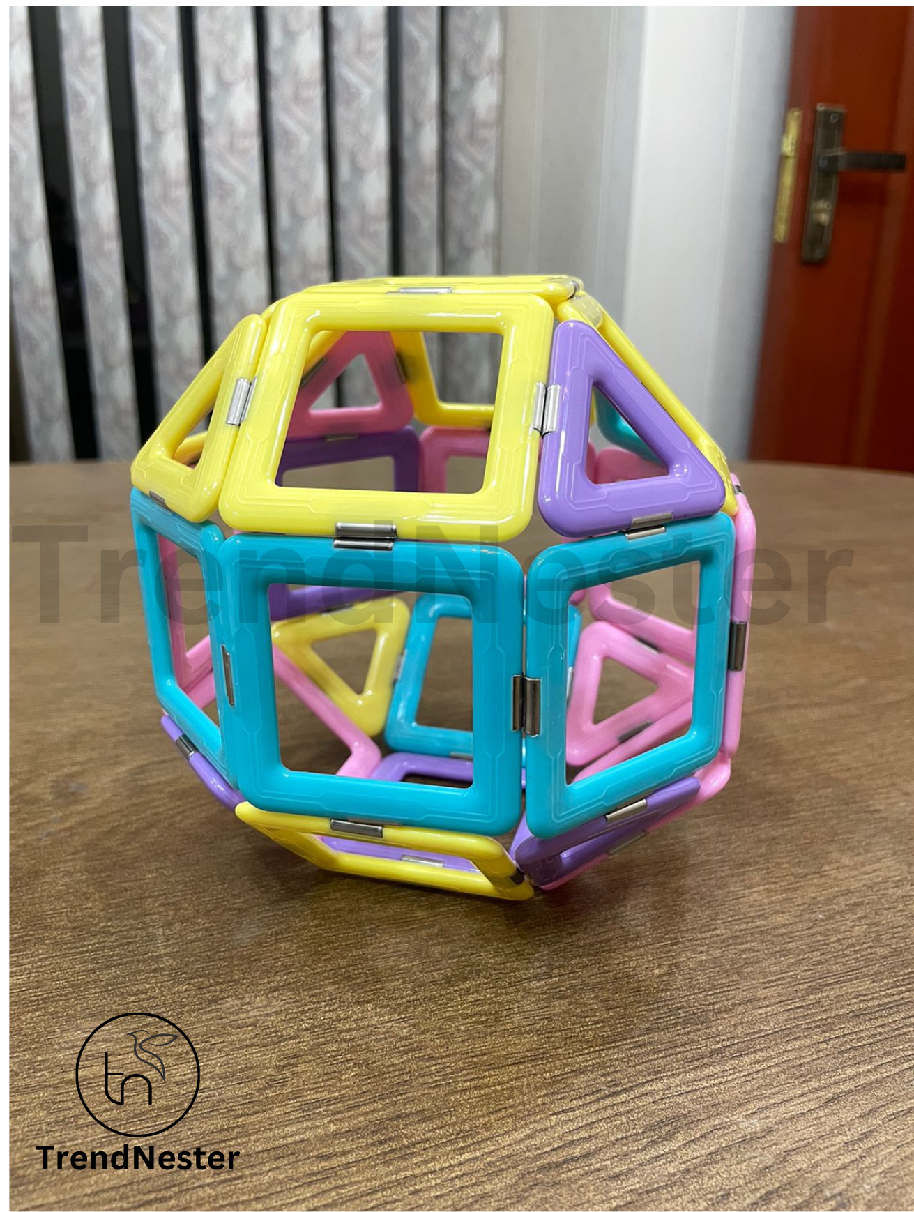 Magnetic Construction Block Set for Kids (40 Blocks)