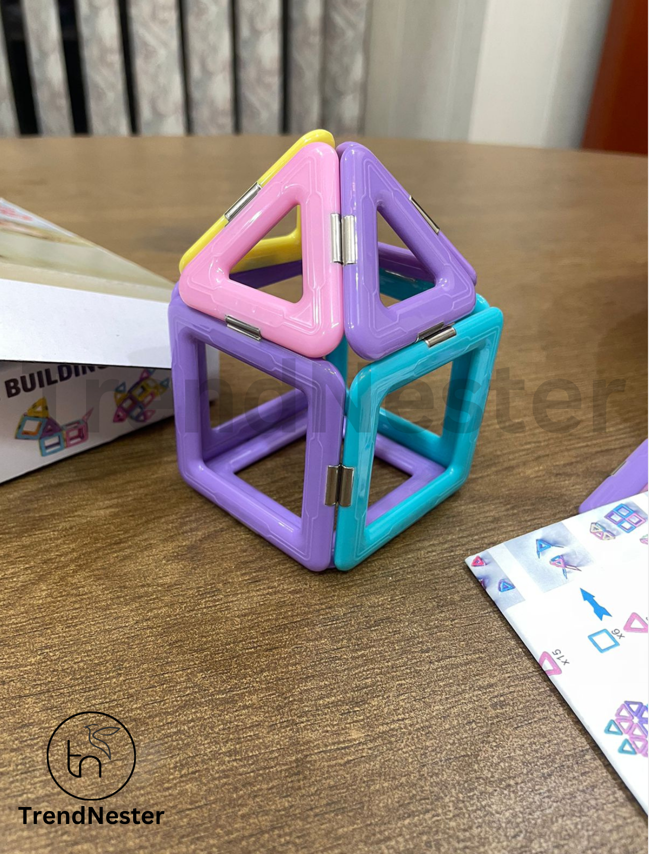 Magnetic Construction Block Set for Kids (40 Blocks)