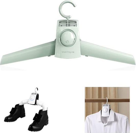 Portable Electric Clothes & Shoes Dryer – Fast Drying Foldable Hanger