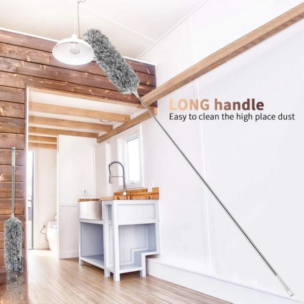 Extendable Microfiber Duster with Long Handle – High-Quality Fan & Dust Cleaner