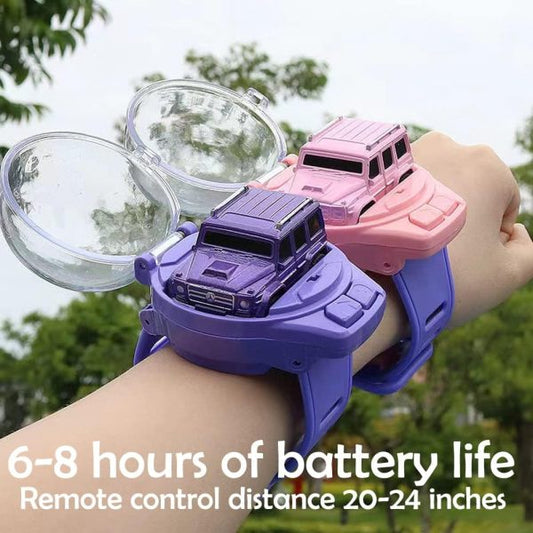 Rechargeable Mini RC Car Wrist Watch – Wearable Remote Control Toy for Kids